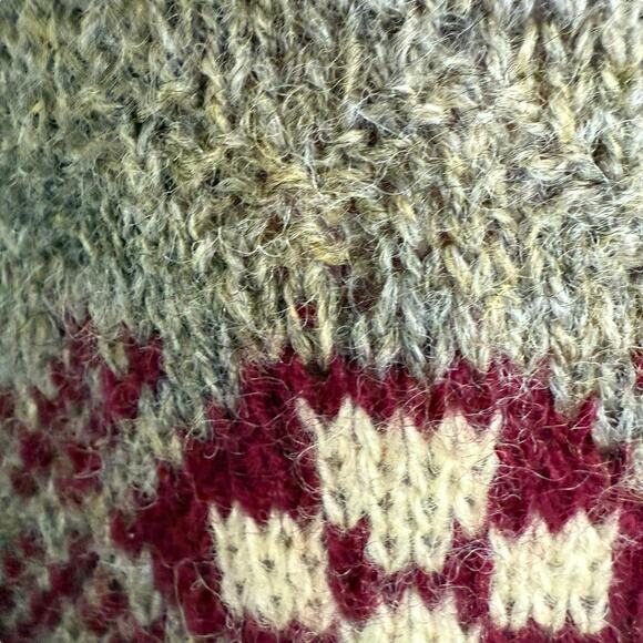 Vtg 80s Bancroft New York Sweater 100% Shetland Wool Hong Kong Men's L Preppy - Picture 3 of 8